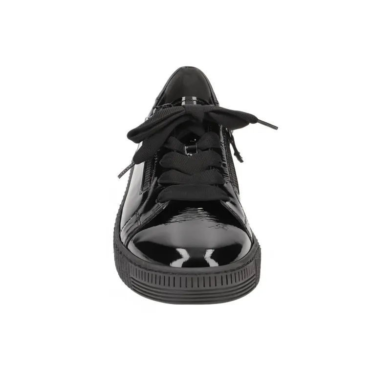 Gabor Low Top Skateboard Shoes Women's Black-2