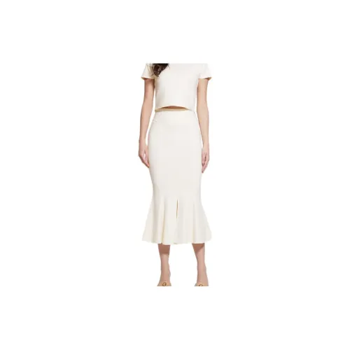 GUESS Casual Long Skirts Women's White