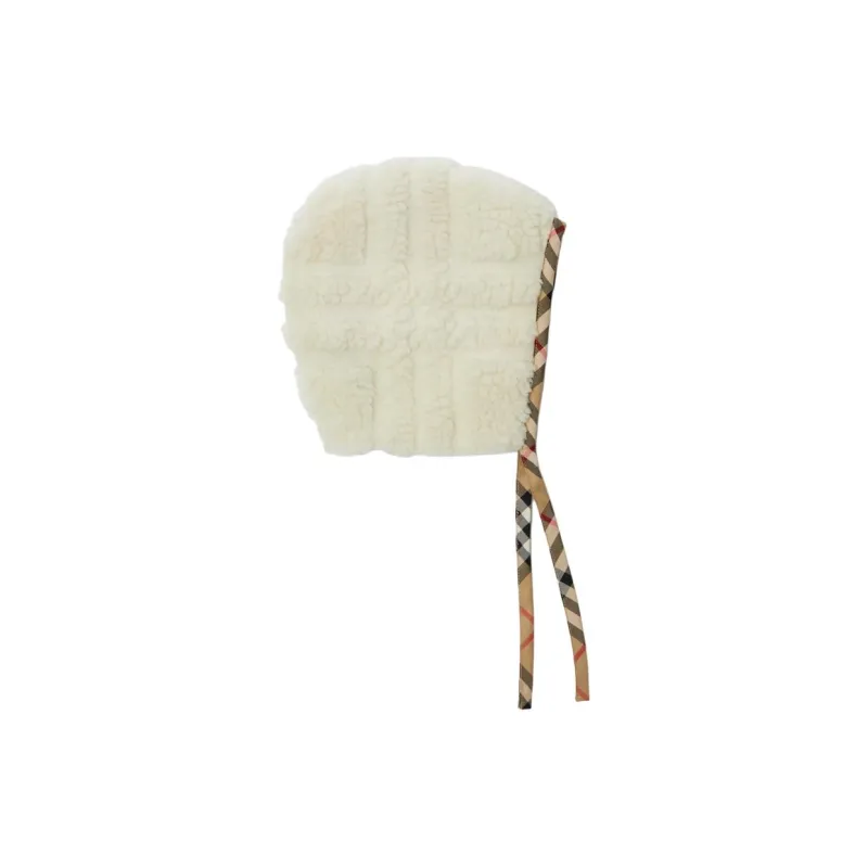Burberry Polyester Acrylic Fiber Beanies Baby White-6