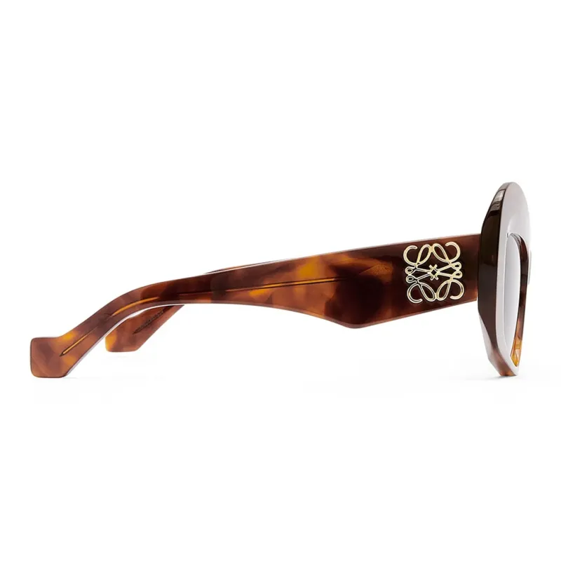 LOEWE Acetate Irregular Shape Sunglass 2 Unisex Brown-2