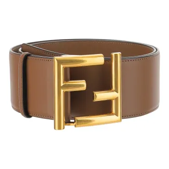 FENDI Logo Plaque Buckle Belt