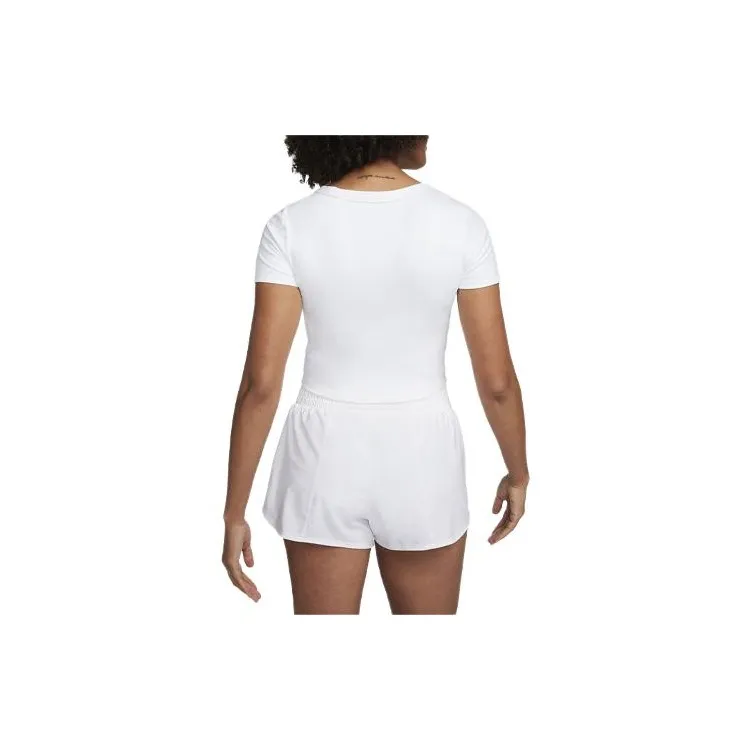 Nike One Fitted Women's Dri FIT Short Sleeve Cropped Top-1
