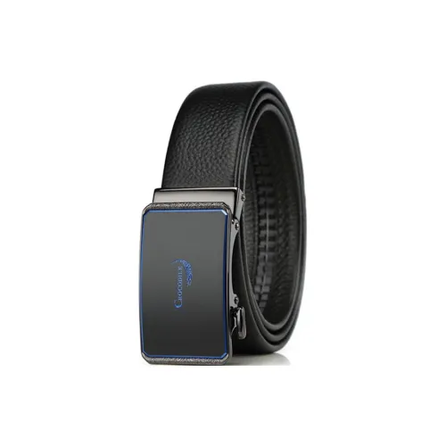 Crocodile Automatic Buckle Workplace Business Top Grain Cow Leather Leather Belts Men's Width 3.5CM
