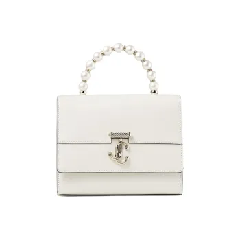 Jimmy Choo Avenue Cow Leather Crossbody Bag Shoulder Bag Small Size Women's Latte Multicolor Light Gold