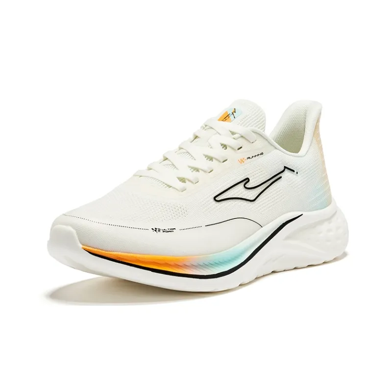 Erke Sting 2.0 Durable Breathable Low Top Running Shoes Men's Microcrystal White Saint Nian Blue-2