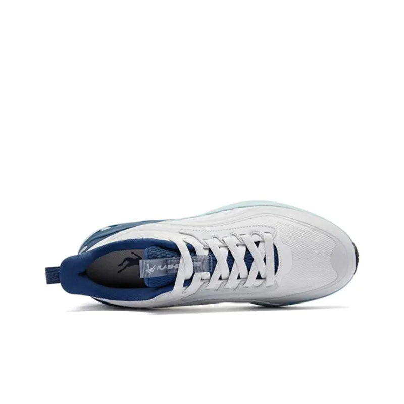 QIAODAN Gezhi Low Top Running Shoes Men's Gray Blue-3