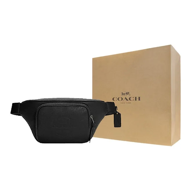 COACH Thompson Cow Leather Sling Bag Medium Size Men's Black-5