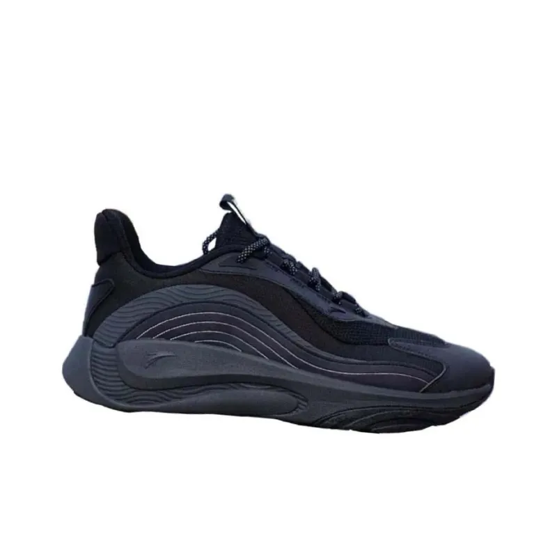Anta Chao Bai Wear Resistant Low Top Casual Shoes Women's Black-1