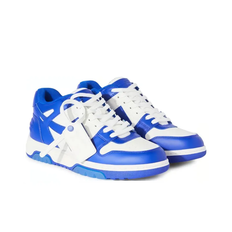 OFF WHITE Out Of Office Ooo Low Tops White Blue-2