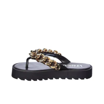 VERSACE Women's Chain Sandals 'Black'