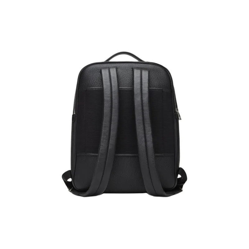 BALLY Cow Leather Backpack Men's Black-1