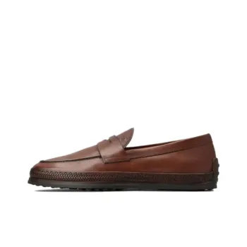 TOD'S Gomma Leather Mocassin Loafers