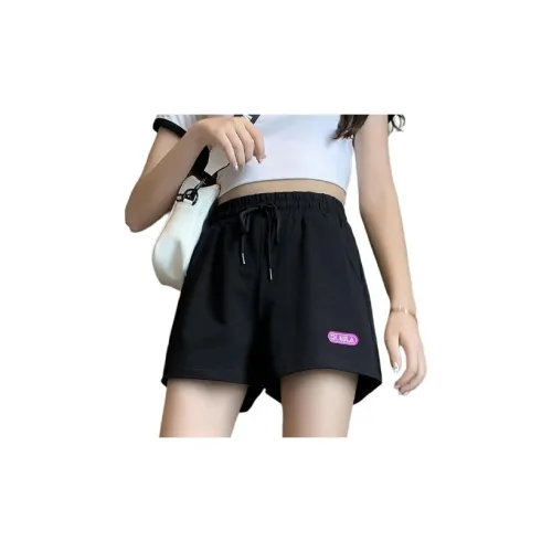 Muzi Casual Shorts Women's Black