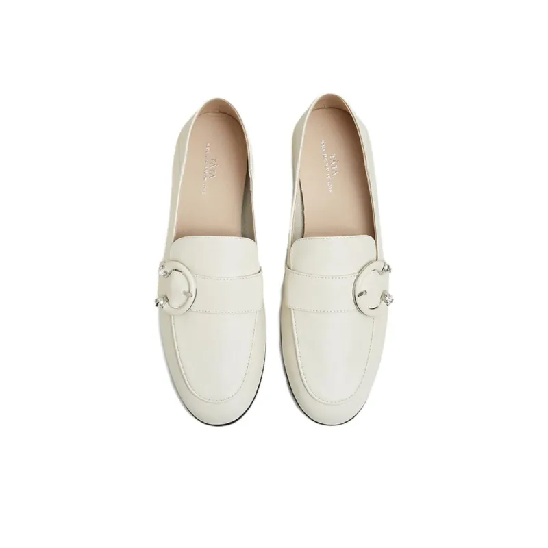 TATA Loafers Women's Solid Color-8