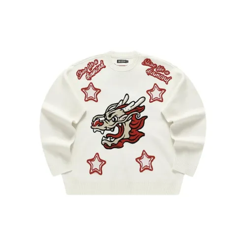 FILA FUSION Year Of The Dragon CNY Series Knitwear Unisex Cloud White