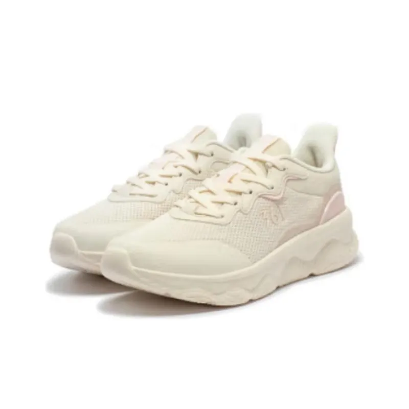 361° Anti-Slip Wear-Resistant Low-Top Running Shoes Women's Beige Pink-2