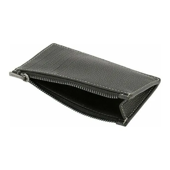 COACH Rexy Soft Polished Pebbled Leather Coin Purses Card Holders Mini Women's Black-4