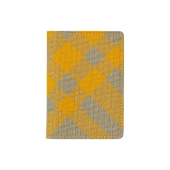 Burberry Polyester With Wool Card Holder Men's Hunter Beige