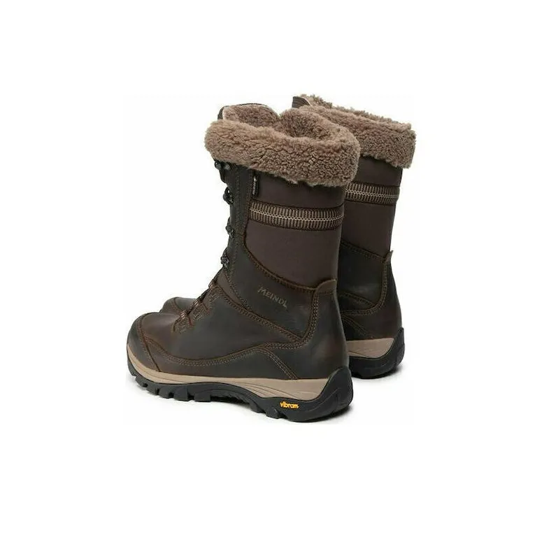 MEINDL Novara Anti Slip Wear Resistant Mid Top Outdoor Shoes Women's Dark Brown-4