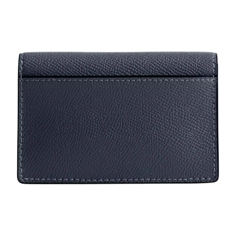 COACH Leather Coin Purses Wallets Women's Silver Panel Denim-1