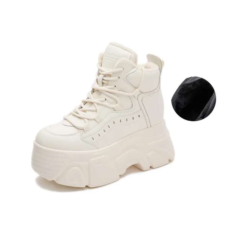 Milan Love Song Lightweight Height Increasing Warm Low-Top Chunky Sneakers Women's-1