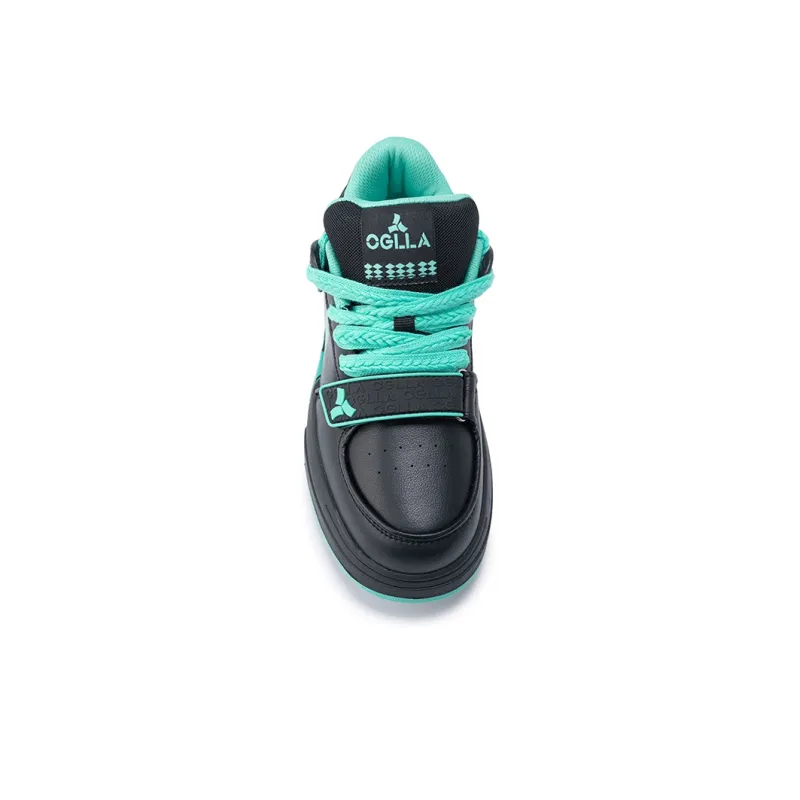 Angela Skateboard Shoes Unisex Low Top Black Blue/White Black/Black White-17