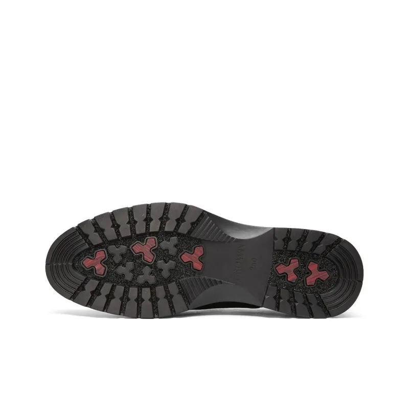 CROWN Men's Casual Shoes Men Low Top Black-4