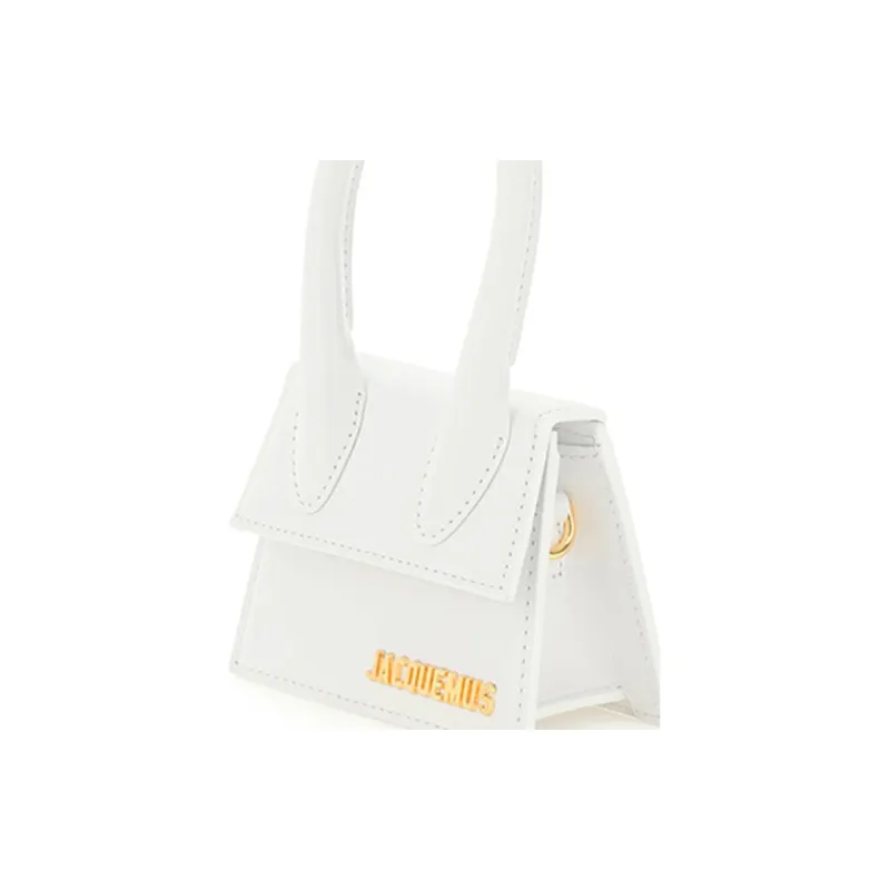 Jacquemus Le Chiquito Leather Shoulder Bags Handbags Women's White-4
