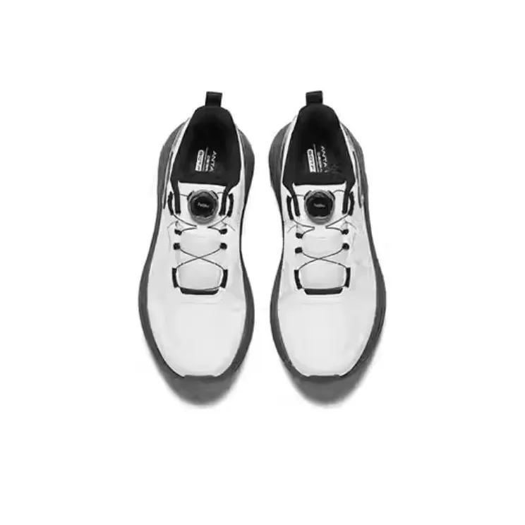 Anta Cushioning Wear Resistant Low Top Running Shoes Men's Gray Black-2