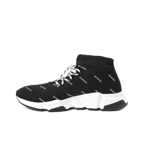 Balenciaga Speed Lace Up All Over Print Black