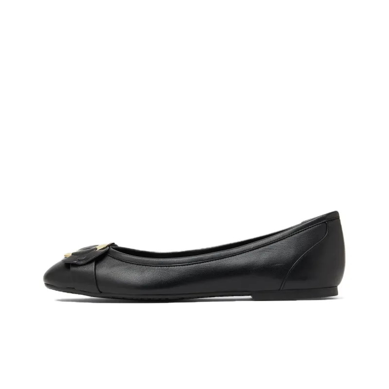 See By Chloé Leather Ballerina Shoes-0