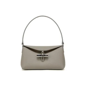 LONGCHAMP Small Roseau Leather Tote Bag