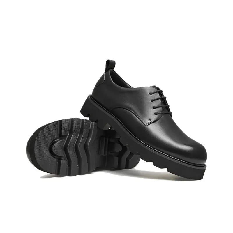 TATA Dress Shoes Men Low Top Solid Color-9