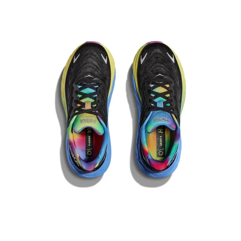 HOKA ONE ONE Arahi 6 Black Silver Multi Color-3