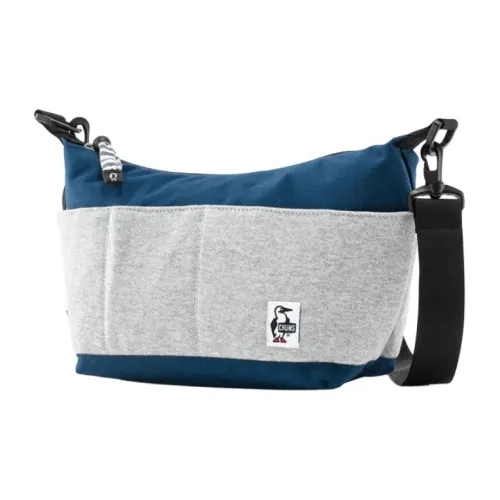 CHUMS Shoulder Bags Gray With Blue Accents