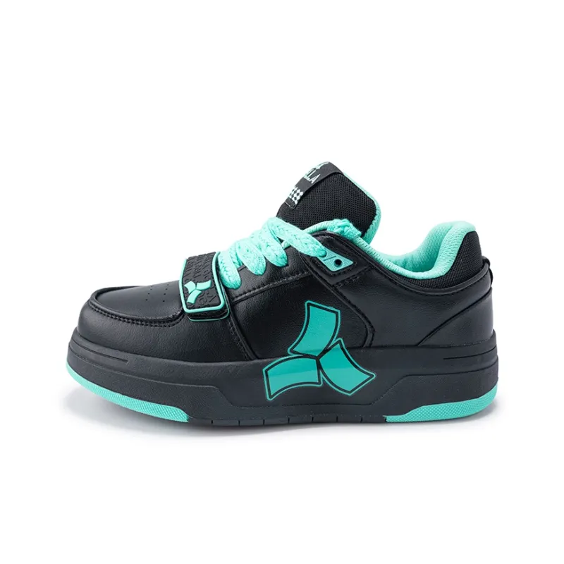 Angela Skateboard Shoes Unisex Low Top Black Blue/White Black/Black White-14