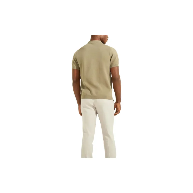 GUESS Formal Performance Sweater Polo Shirt Men's Green-1
