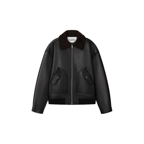 NANUSHKA Lude Shearling-collar Jacket