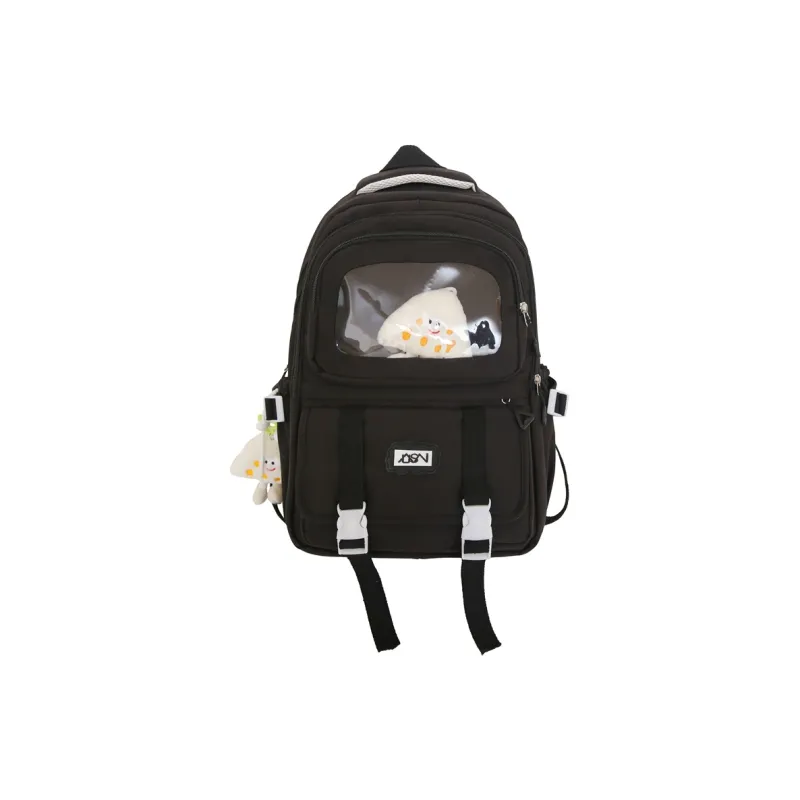 RUIPAI Nylon Backpack Regular Women's Yellow/Ecru/Black/Light Purple/Light Blue-6