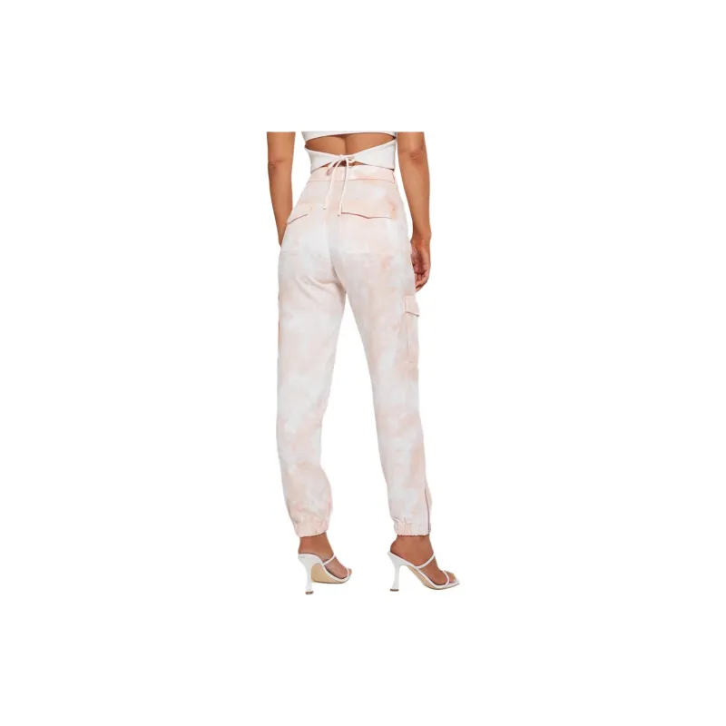 GUESS Bowie Cargo Chino Pants Casual Pants Women's Pink-1