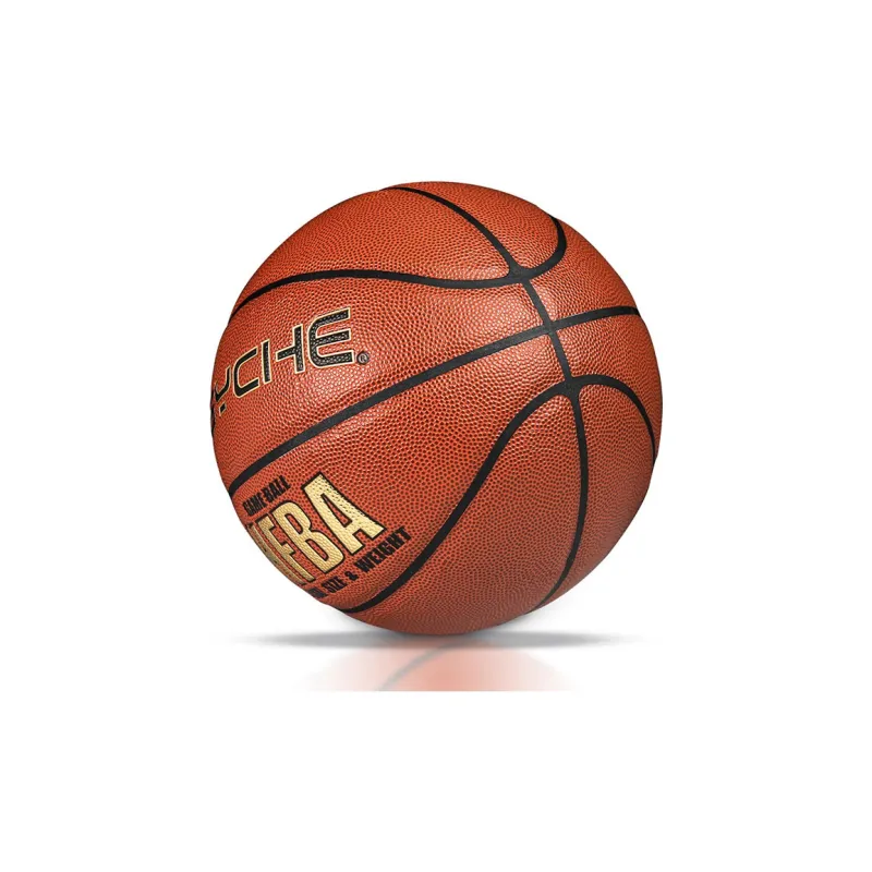PSYCHE PU Basketball Red Brown Size 7 Training Unisex-1