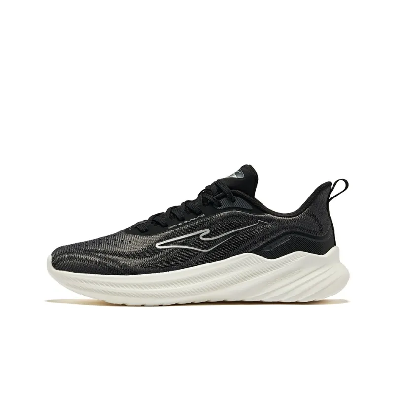 Erke Shadow 2.0 Slip Resistant Low Top Running Shoes Men's Jet Black Carbon Gray-0