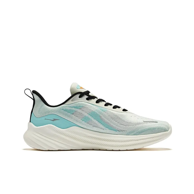 Erke Shadow 2.0 Cushioning Breathable Low Top Running Shoes Men's White Blue Black-1