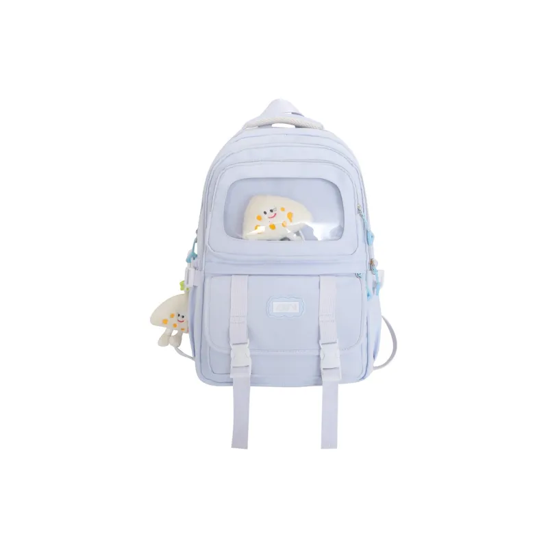 RUIPAI Nylon Backpack Regular Women's Yellow/Ecru/Black/Light Purple/Light Blue-15