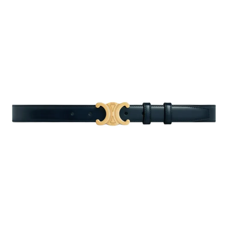 CELINE Medium Triomphe Belt In Taurillon Leather-0