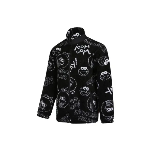 Sesame Street X Adidas Neo Velvet Jackets Unisex Black