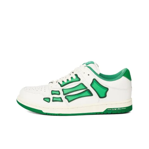 AMIRI Skel Low Top White Green