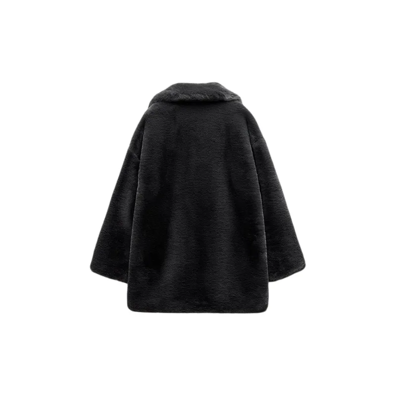 ZARA Velvet Jackets Women's Medium Gray-1