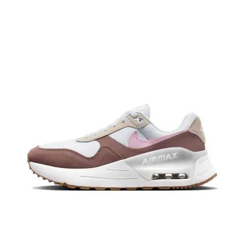 Nike Air Max 1 Casual Shoes Women's Low-Top Pink-Brown