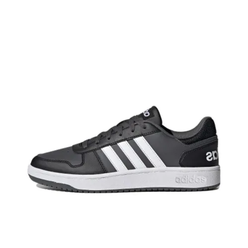 Adidas Neo Hoops 2.0 Vintage Basketball Shoes Men Low-Top Black/White